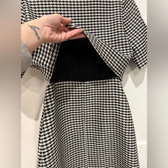 Sandro Short Houndstooth Tweed Dress Size 38 US 6 MSRP: $445 Excellent Condition - Picture 16 of 16